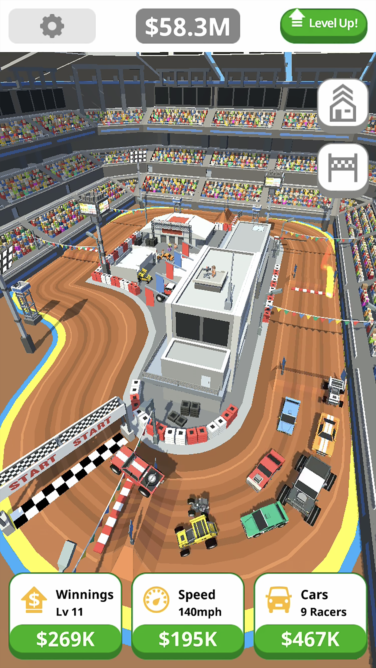 اسکرین شات 2 بازی Idle Tap Racing: Tycoon Game