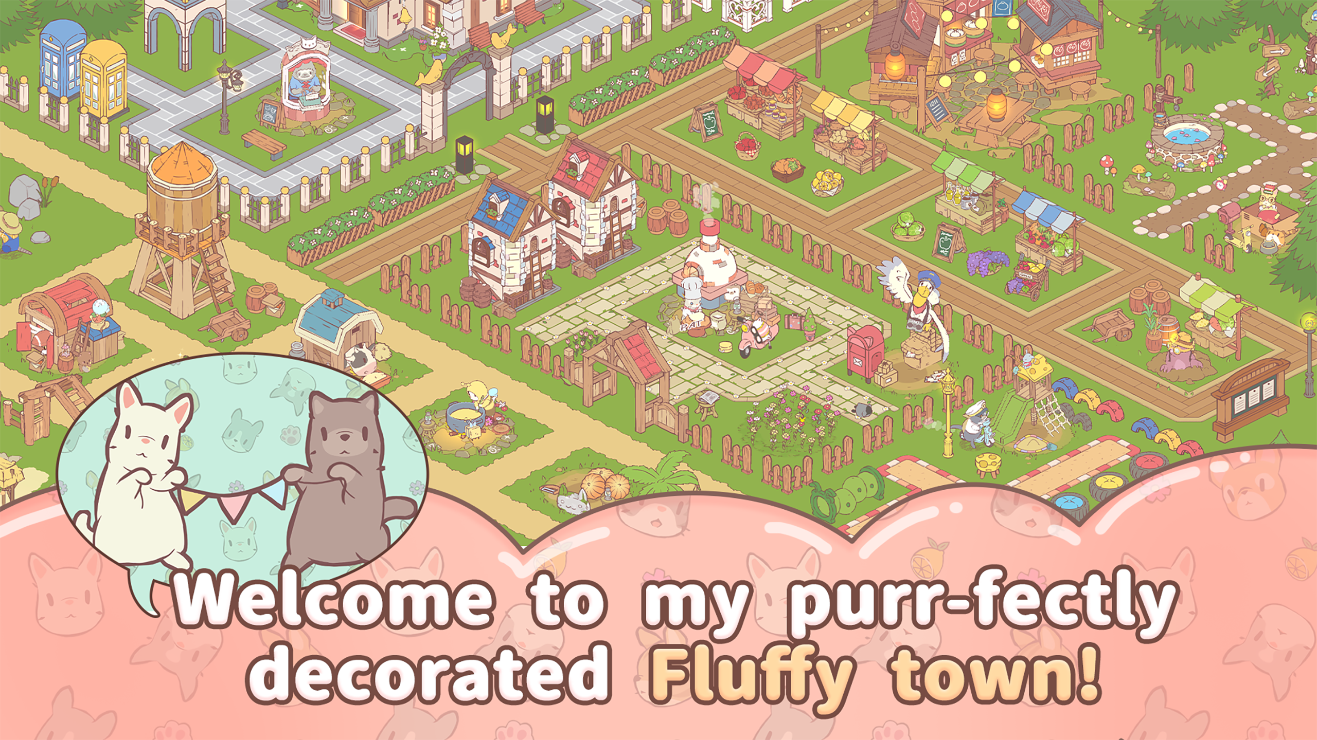 اسکرین شات 6 بازی Cats & Soup: Fluffy Town