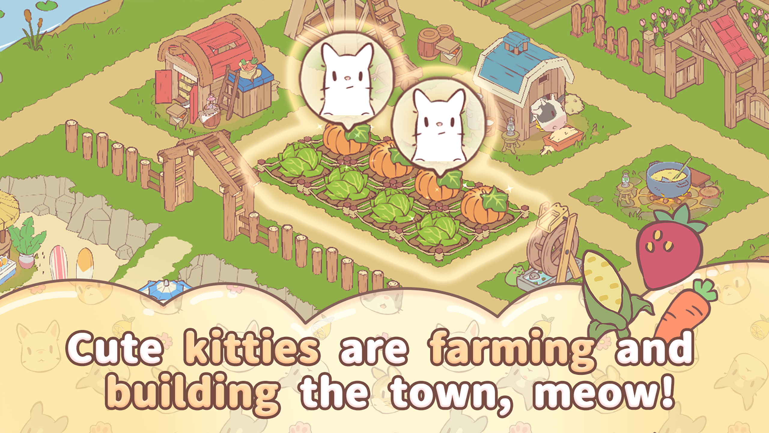 اسکرین شات 3 بازی Cats & Soup: Fluffy Town