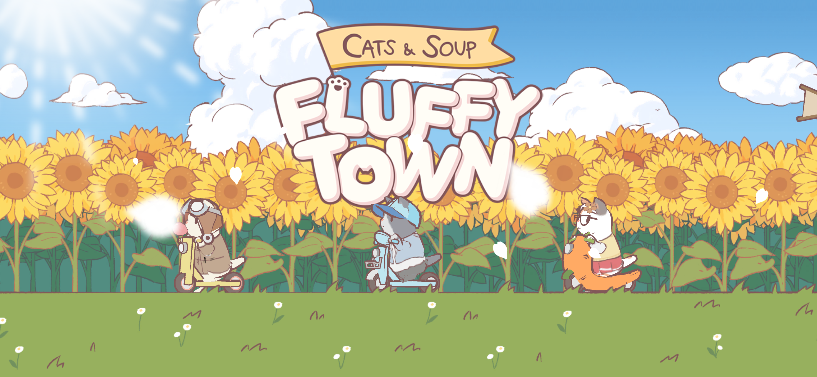 اسکرین شات 1 بازی Cats & Soup: Fluffy Town