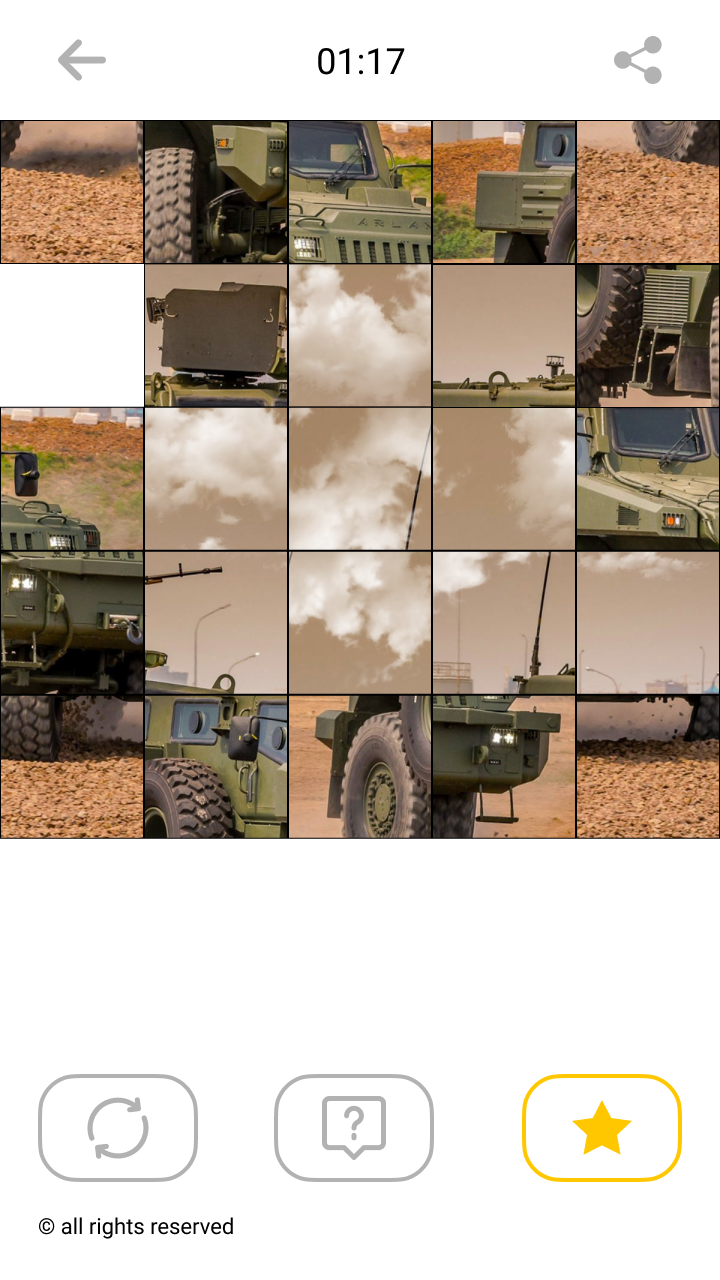 اسکرین شات 4 بازی Jigsaw Combat Vehicle Puzzles