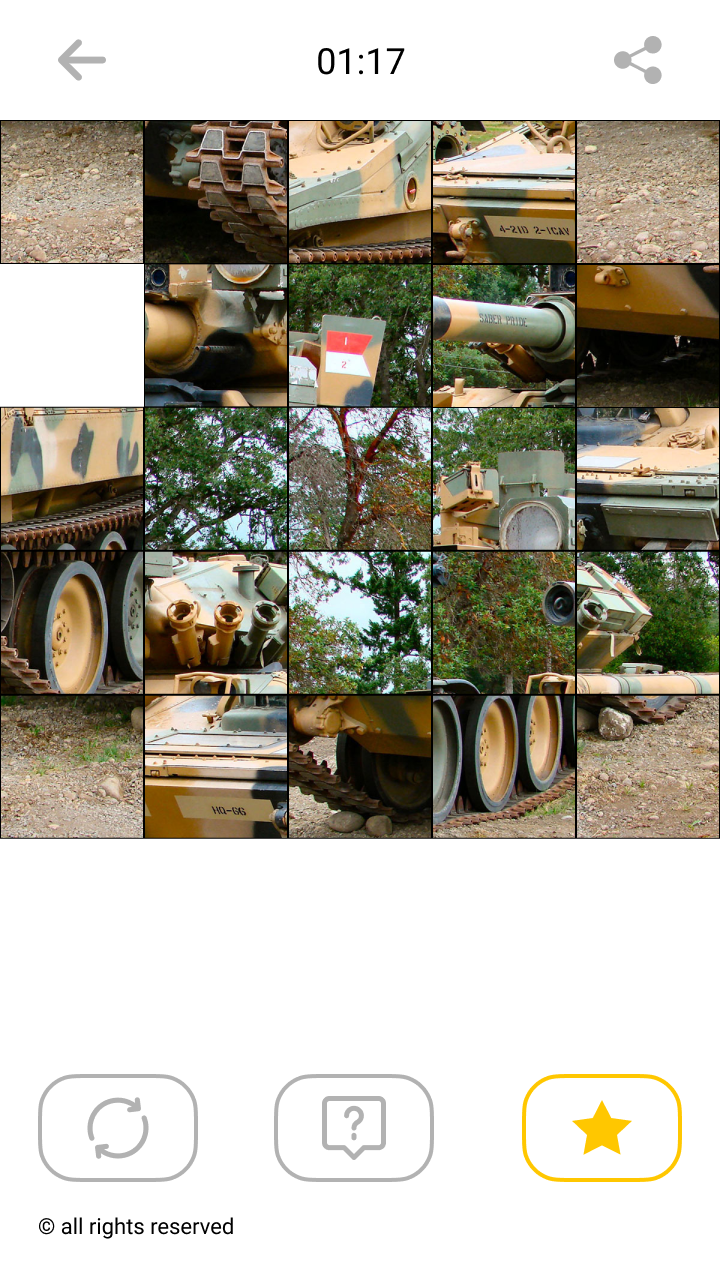 اسکرین شات 6 بازی Jigsaw Combat Vehicle Puzzles