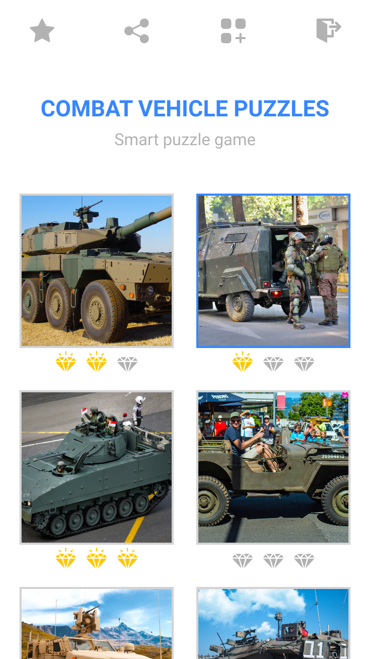 اسکرین شات 1 بازی Jigsaw Combat Vehicle Puzzles