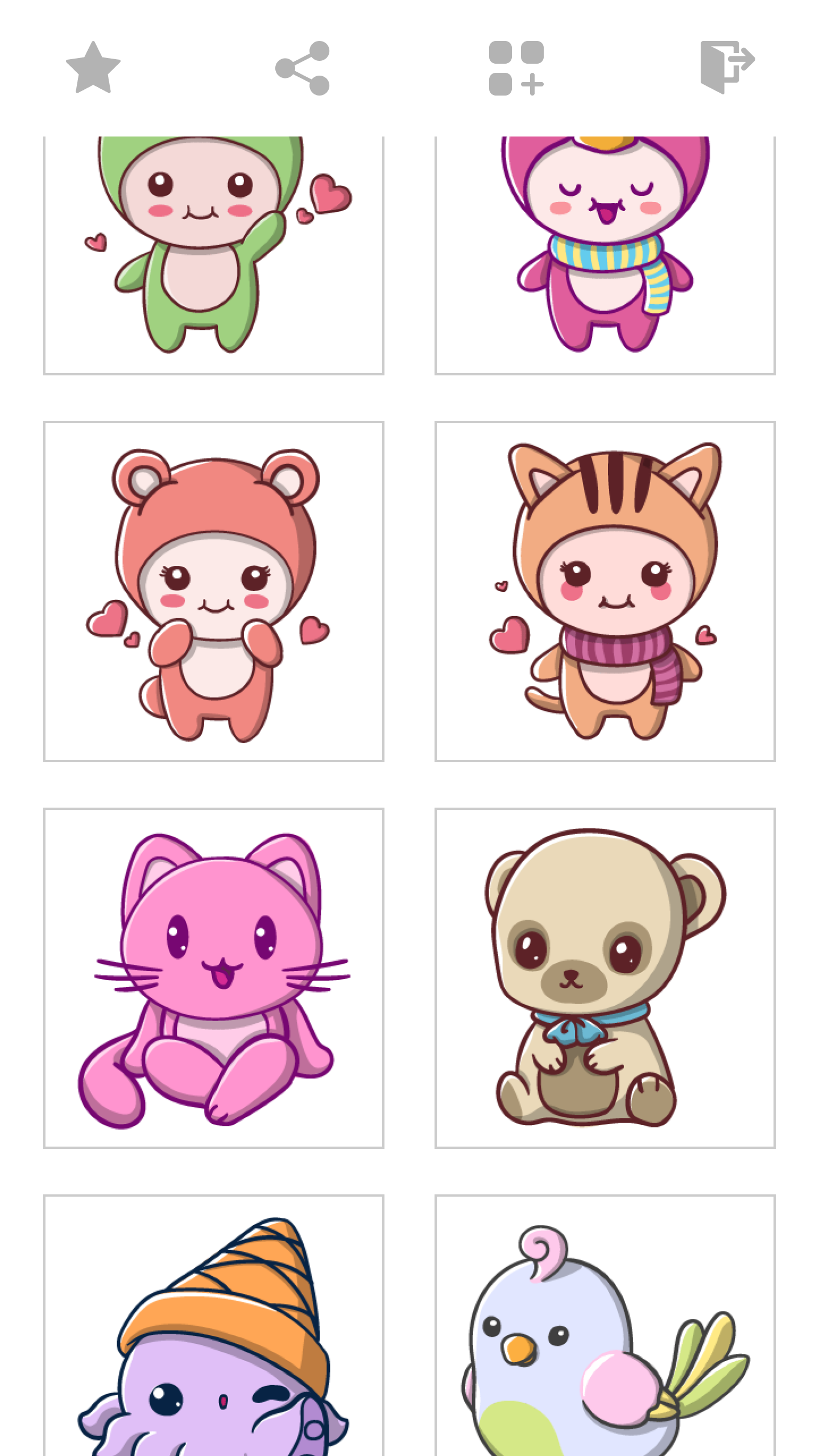 اسکرین شات 4 برنامه Drawing Kawaii Cute Characters
