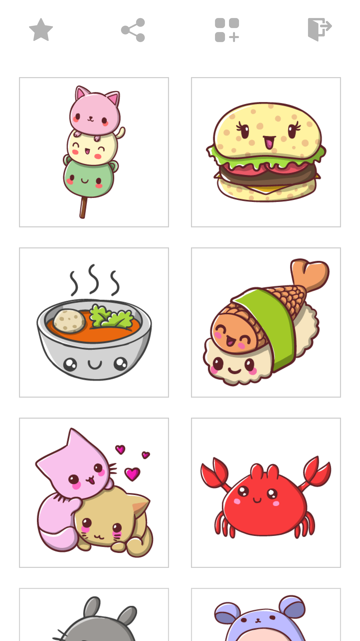 اسکرین شات 2 برنامه Drawing Kawaii Cute Characters
