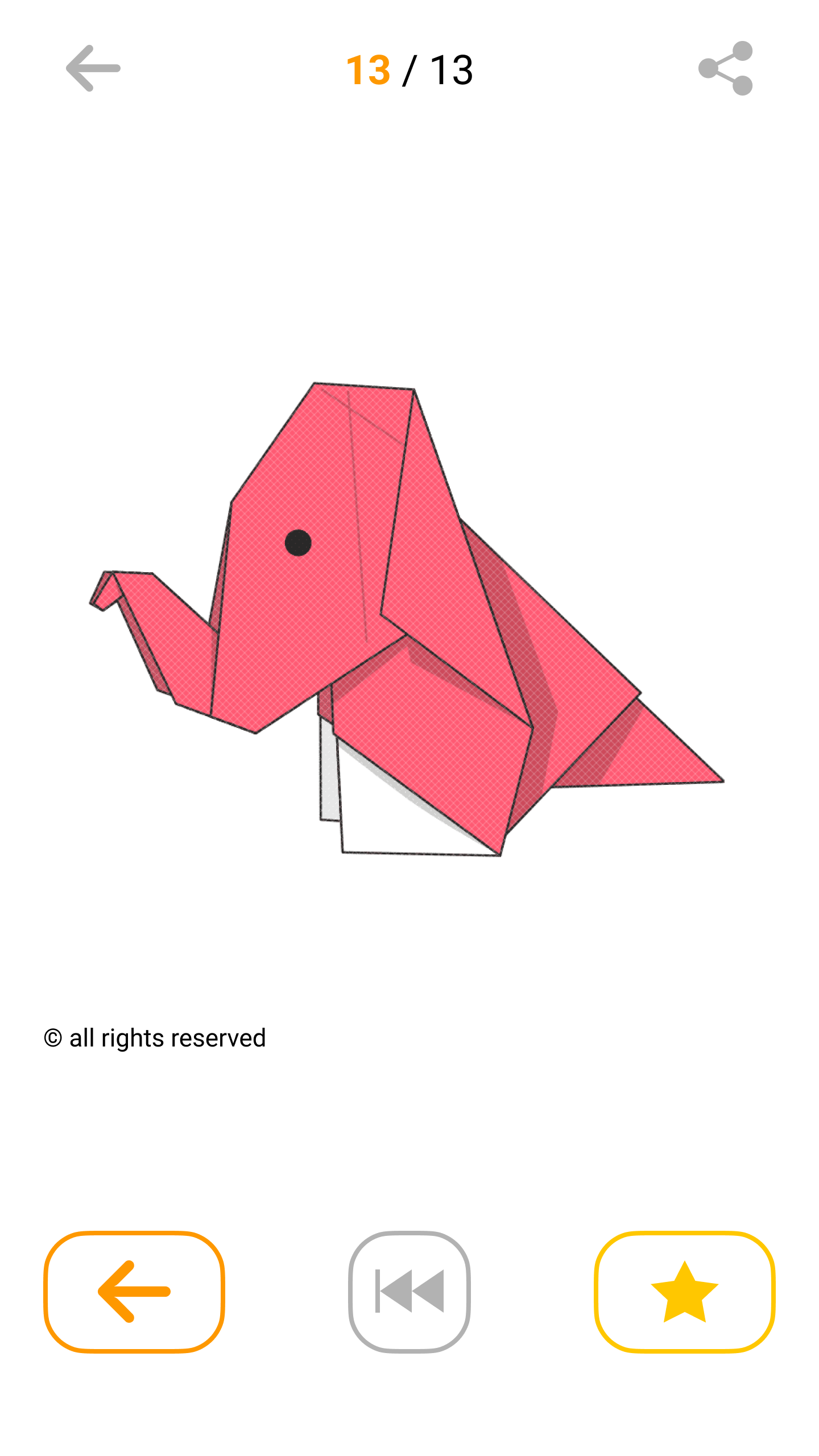 اسکرین شات 8 برنامه Origami Animals And Beast