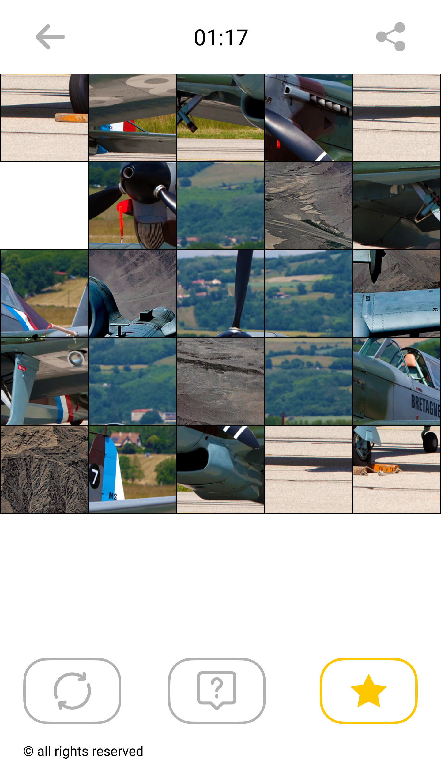 اسکرین شات 6 بازی Jigsaw Aircraft Mosaic Puzzles