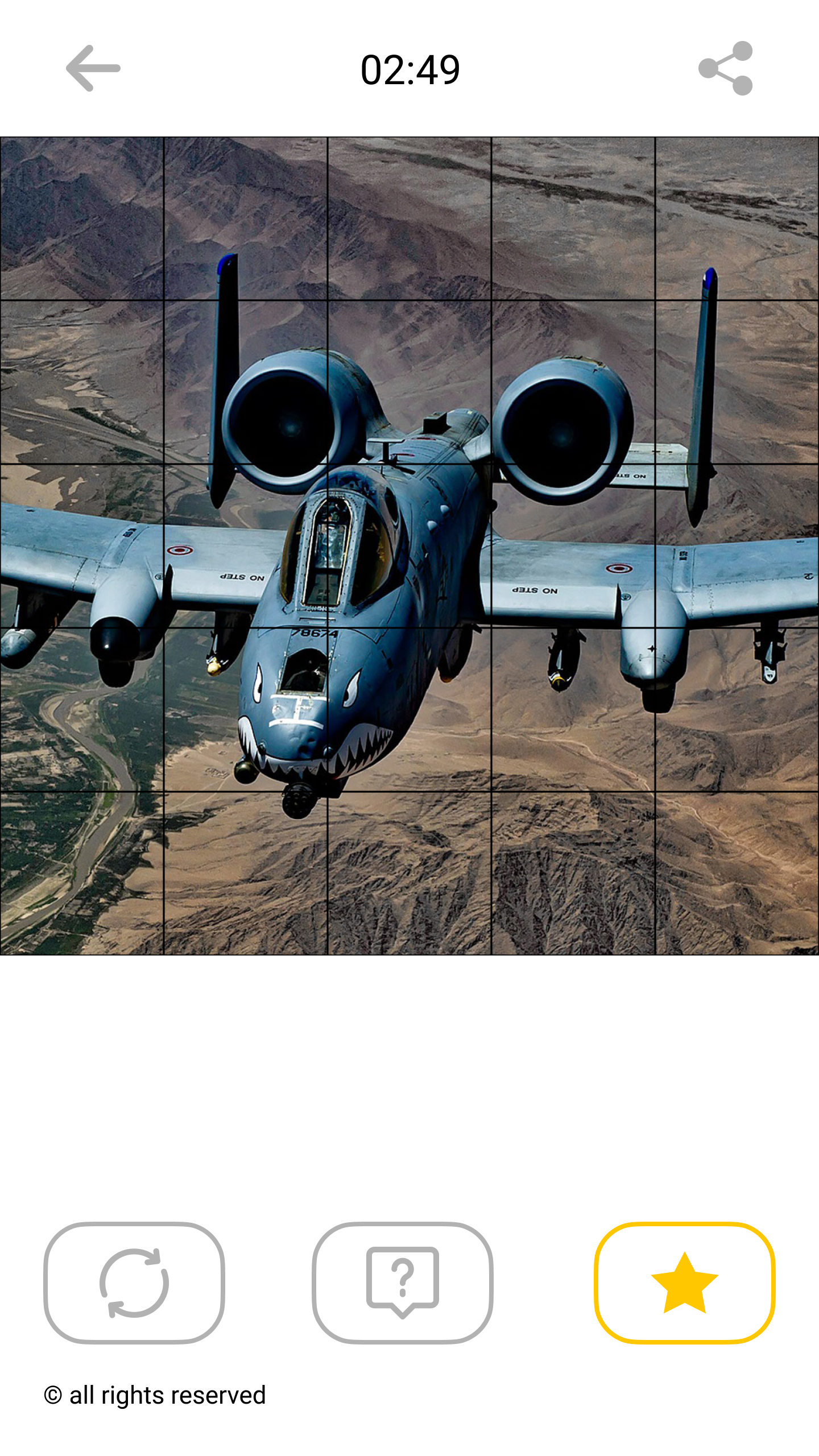 اسکرین شات 5 بازی Jigsaw Aircraft Mosaic Puzzles