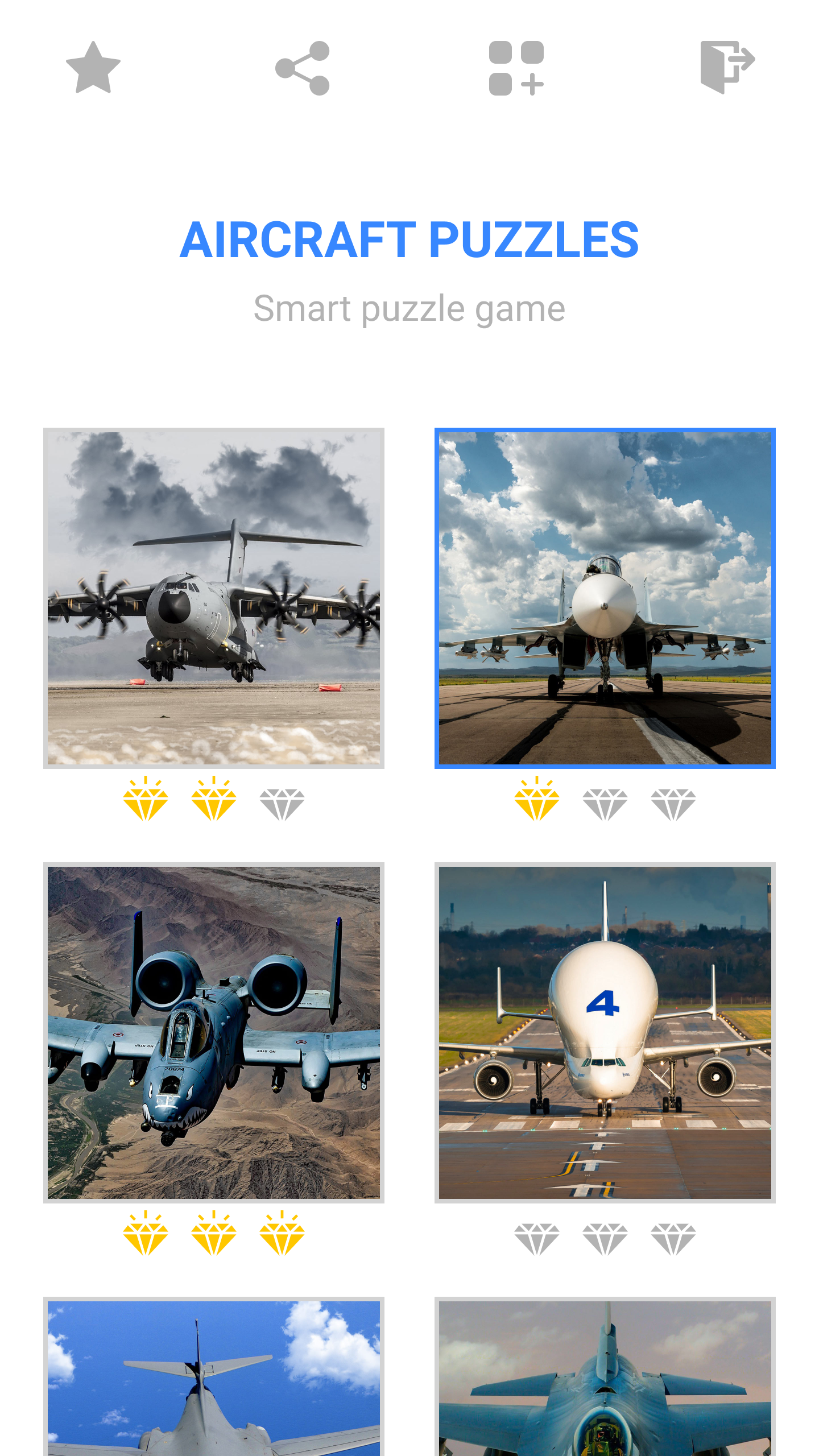 اسکرین شات 1 بازی Jigsaw Aircraft Mosaic Puzzles
