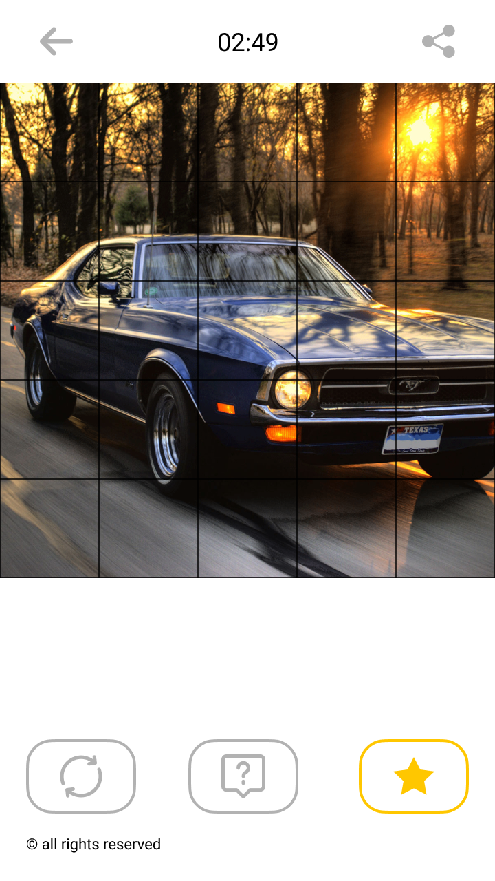 اسکرین شات 5 بازی Jigsaw Car Mosaic Puzzles