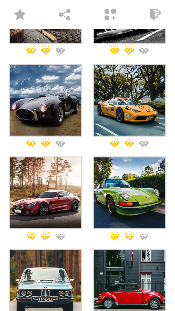 اسکرین شات 2 بازی Jigsaw Car Mosaic Puzzles