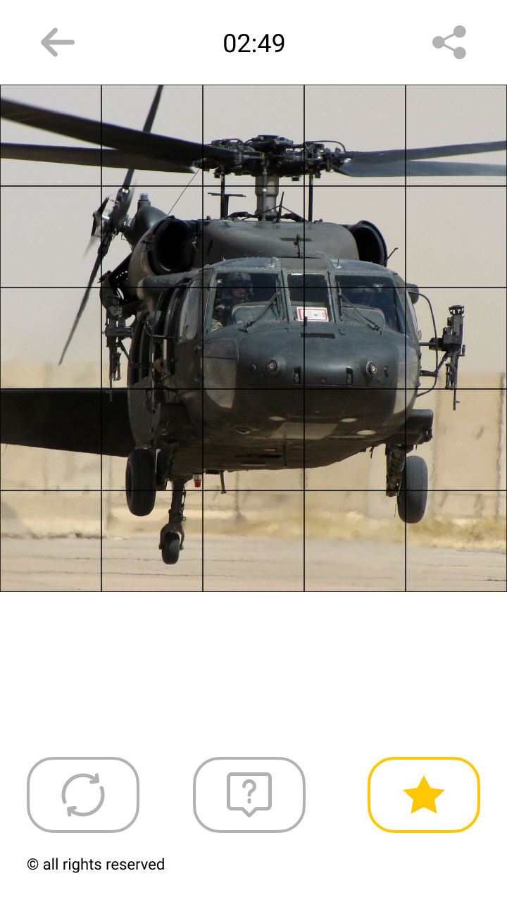 اسکرین شات 5 بازی Helicopter Mosaic Puzzles