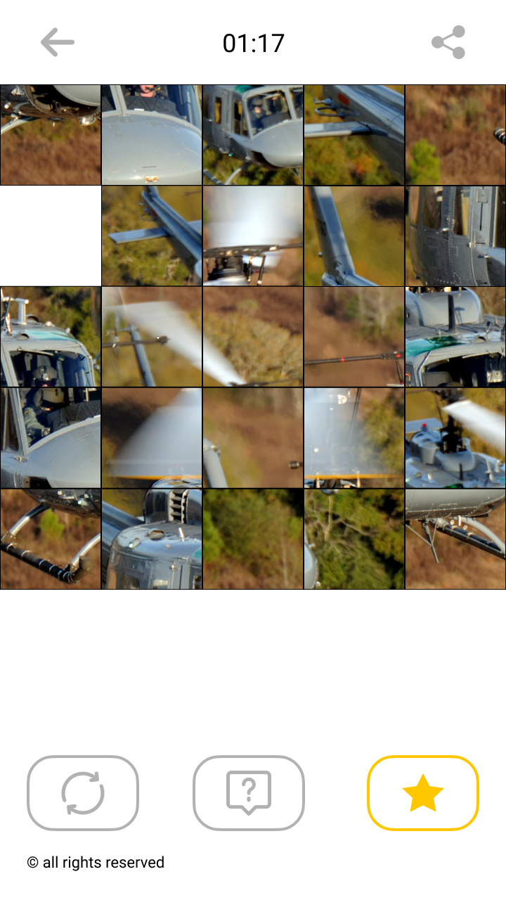 اسکرین شات 6 بازی Helicopter Mosaic Puzzles