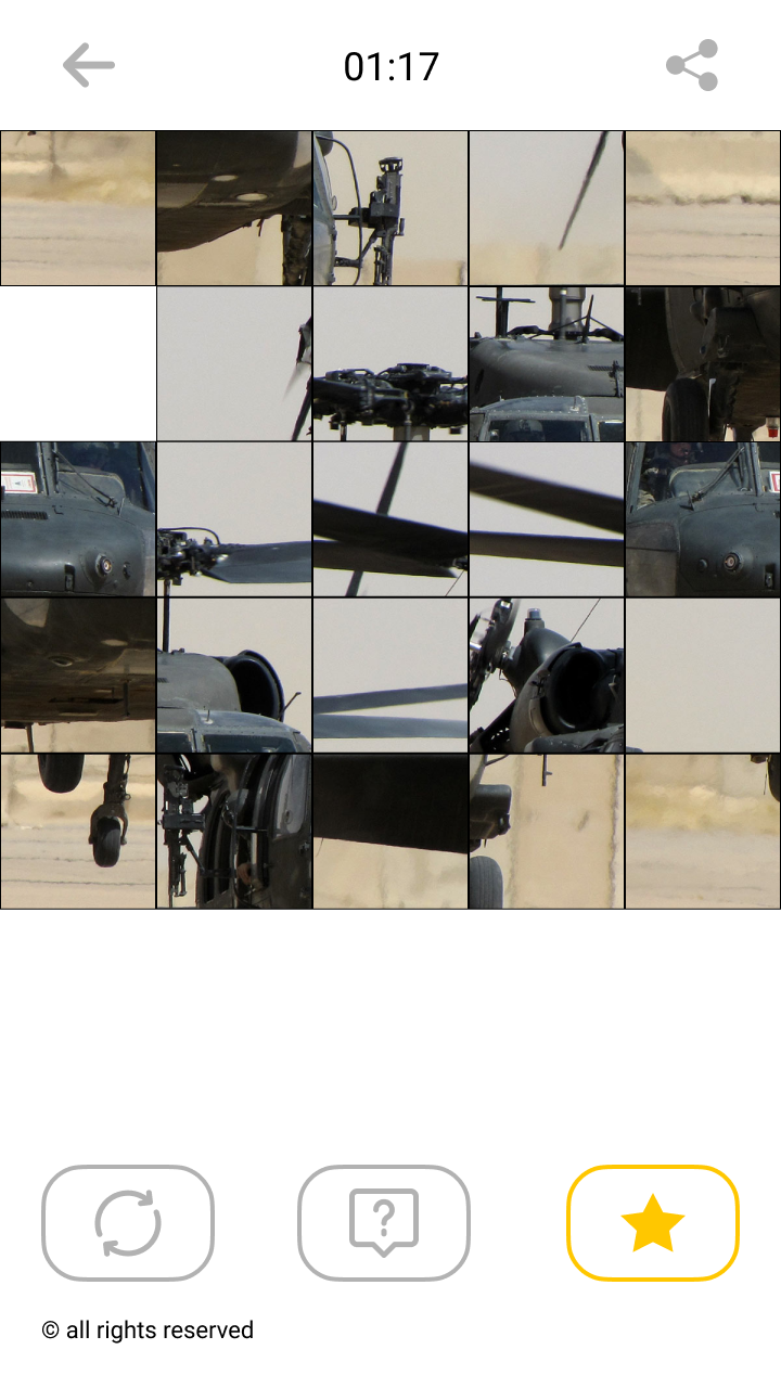 اسکرین شات 4 بازی Helicopter Mosaic Puzzles