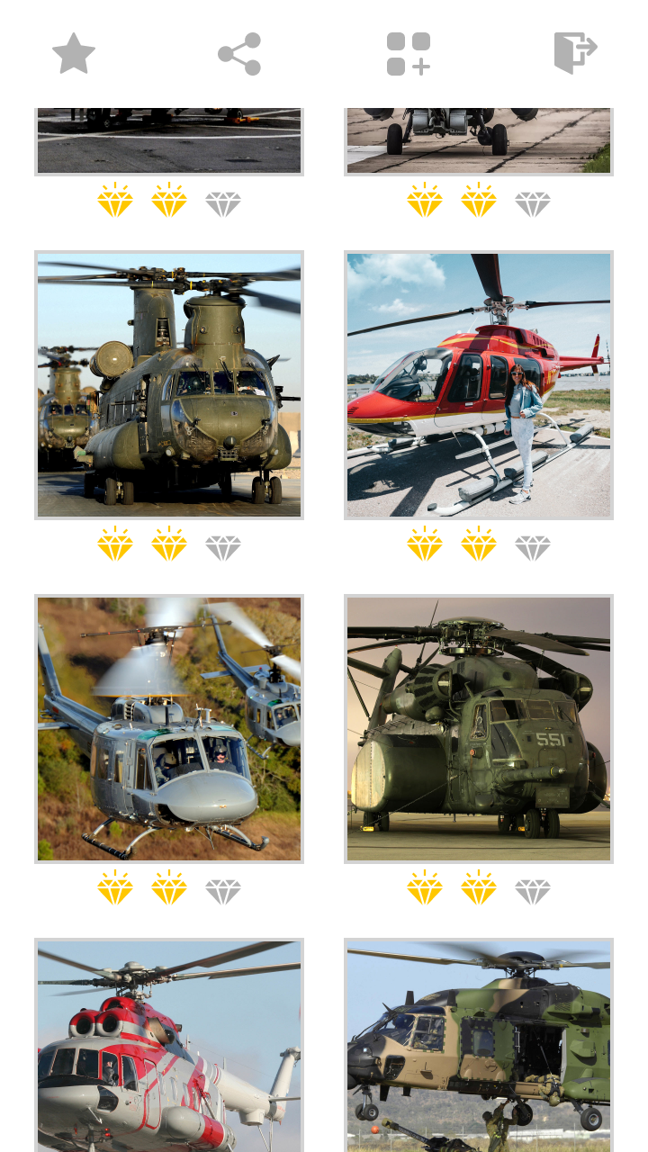 اسکرین شات 3 بازی Helicopter Mosaic Puzzles