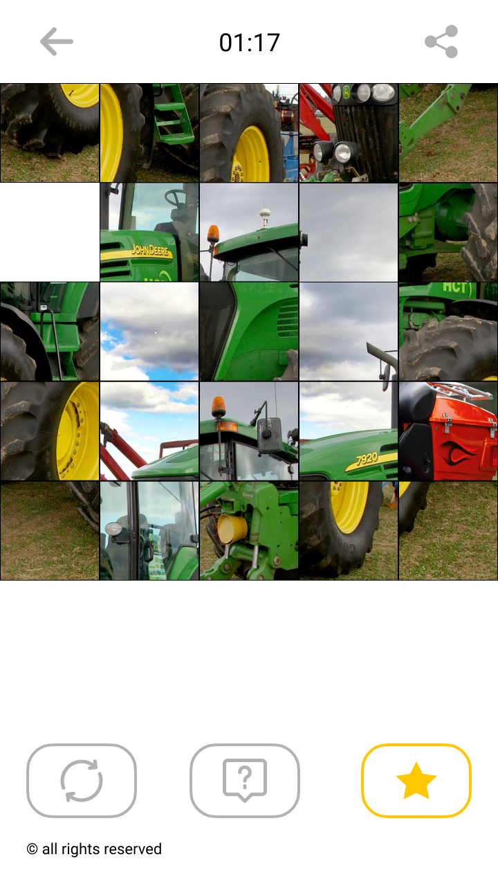 اسکرین شات 6 بازی Jigsaw Tractor Mosaic Puzzles