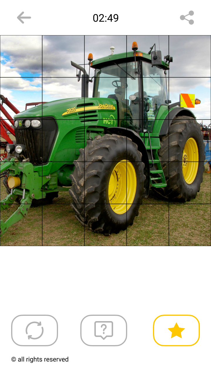 اسکرین شات 7 بازی Jigsaw Tractor Mosaic Puzzles