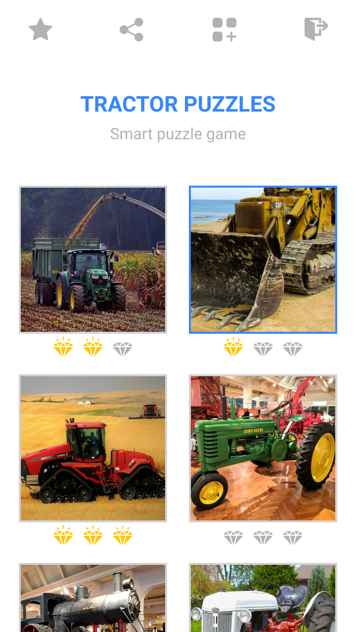 اسکرین شات 1 بازی Jigsaw Tractor Mosaic Puzzles