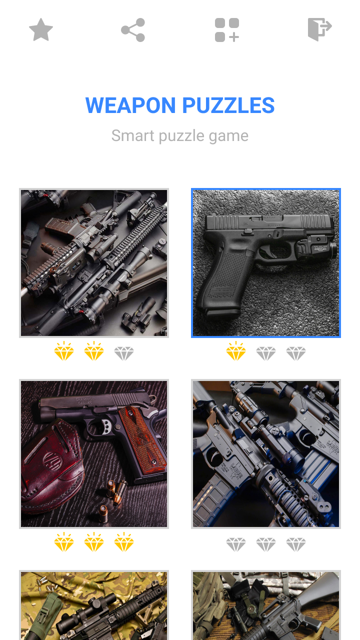 اسکرین شات 1 بازی Jigsaw Weapon Mosaic Puzzles