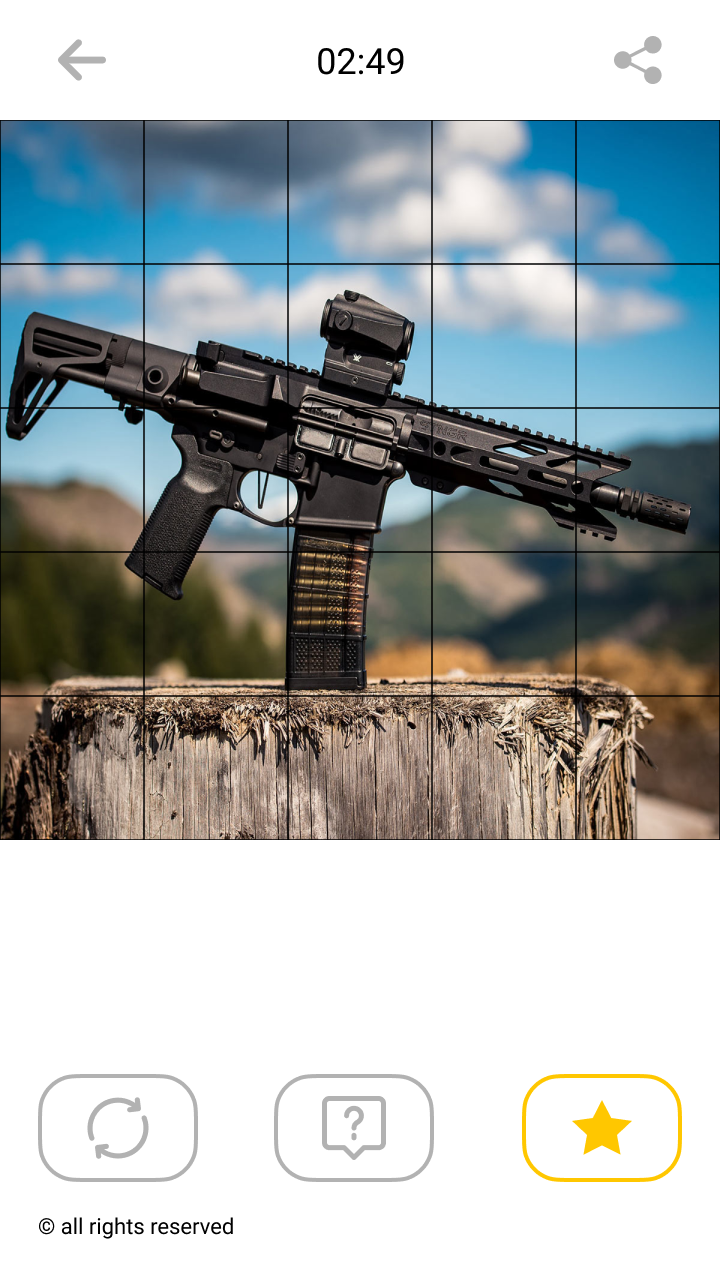 اسکرین شات 7 بازی Jigsaw Weapon Mosaic Puzzles