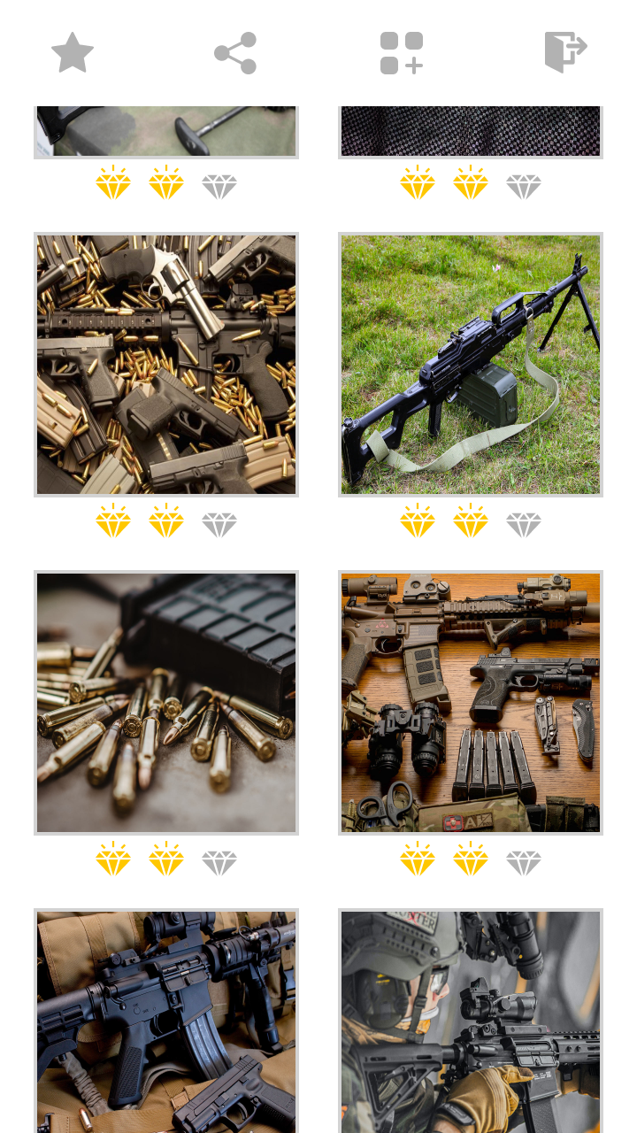 اسکرین شات 2 بازی Jigsaw Weapon Mosaic Puzzles