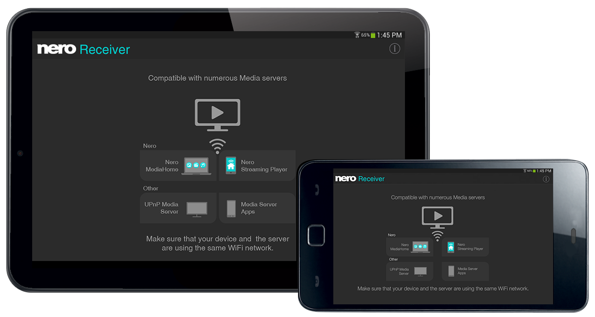 اسکرین شات 3 برنامه Nero Receiver | Enable streami