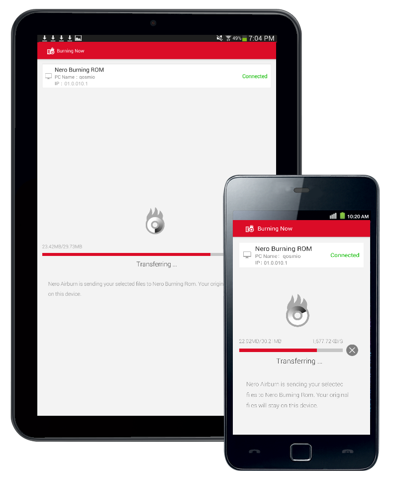 اسکرین شات 1 برنامه Nero AirBurn