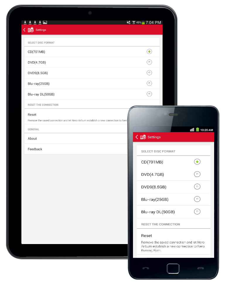 اسکرین شات 4 برنامه Nero AirBurn