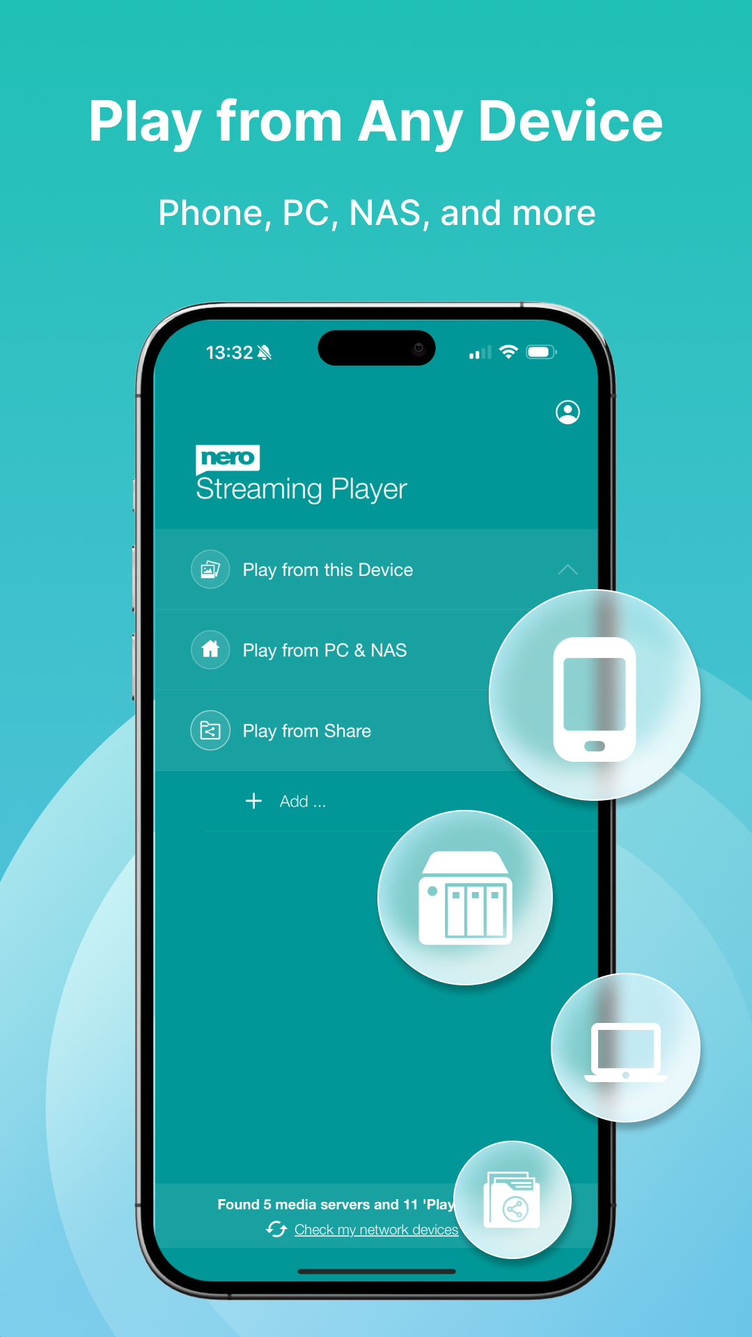 اسکرین شات 2 برنامه TV Cast: Nero Streaming Player