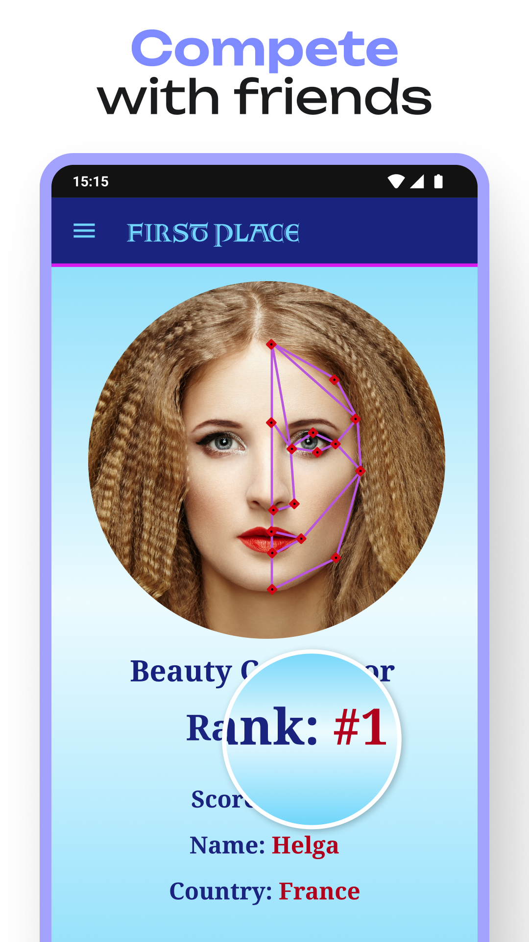 اسکرین شات 2 برنامه Beauty Calculator Pretty Scale