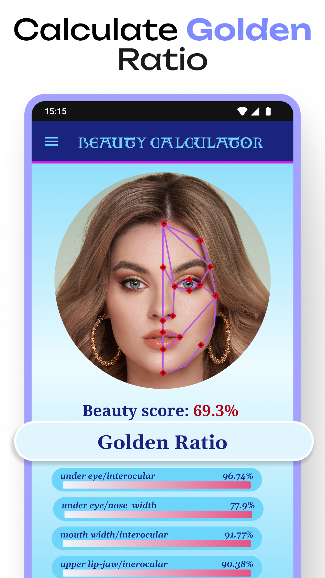 اسکرین شات 4 برنامه Beauty Calculator Pretty Scale