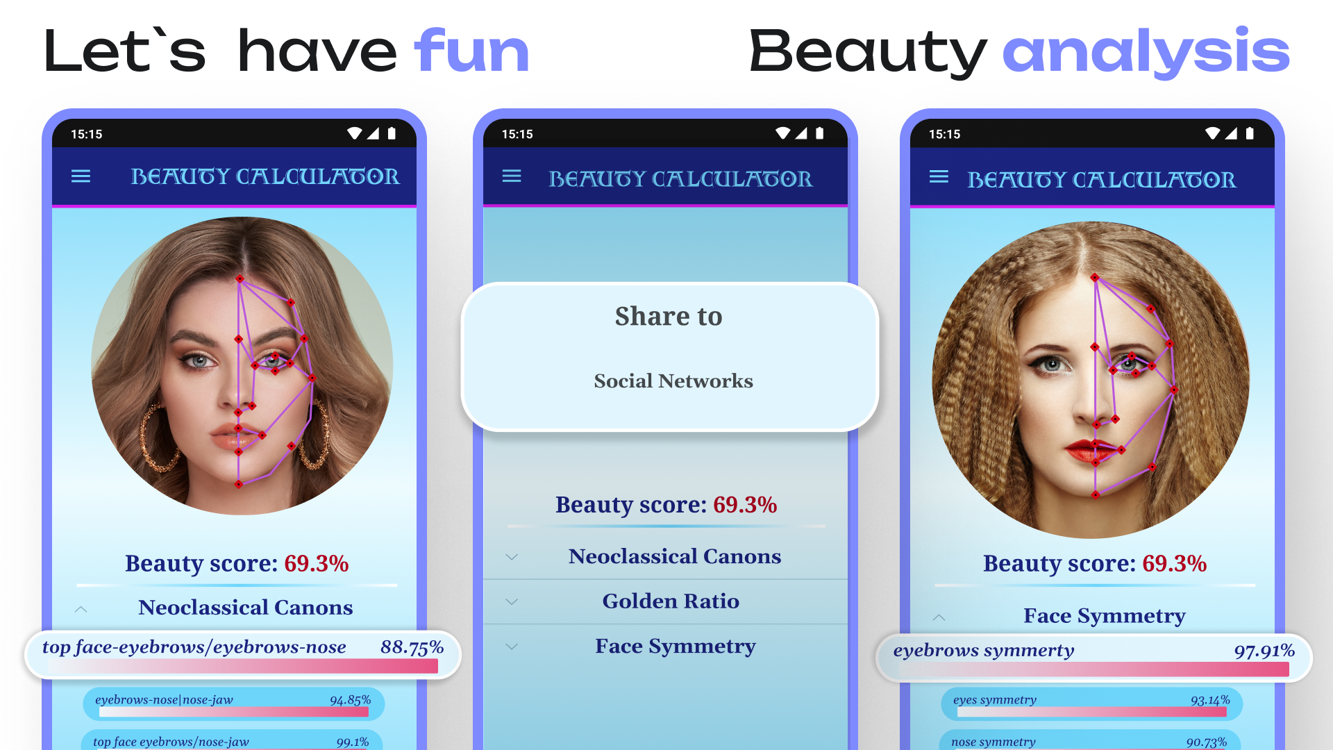 اسکرین شات 8 برنامه Beauty Calculator Pretty Scale