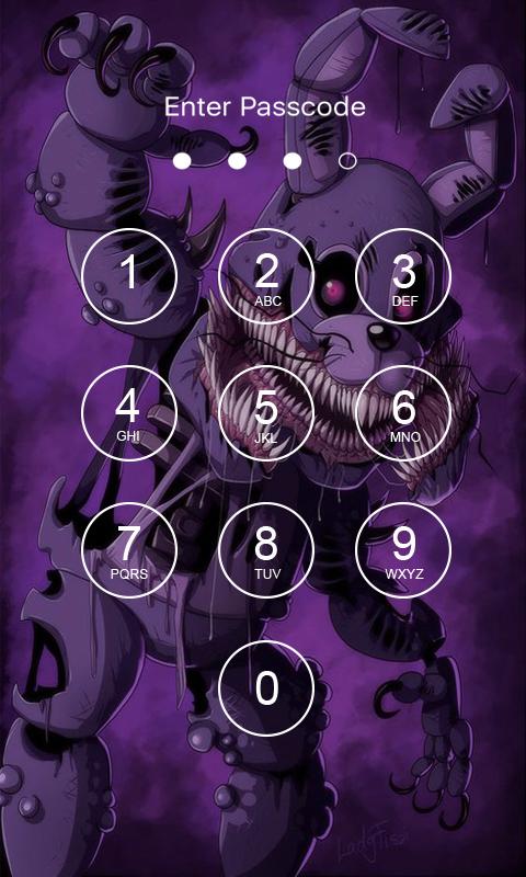 اسکرین شات 2 برنامه Funtime Foxy Lock Screen