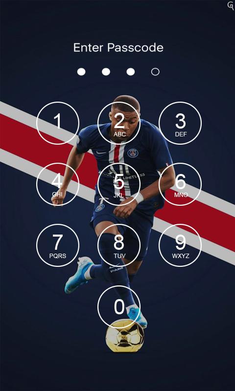 اسکرین شات 2 برنامه Kylian Mbappe Lock Screen