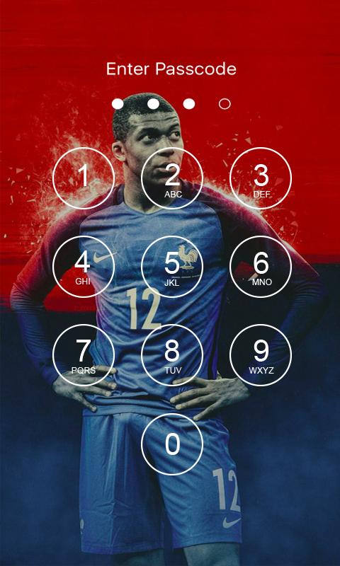 اسکرین شات 4 برنامه Kylian Mbappe Lock Screen