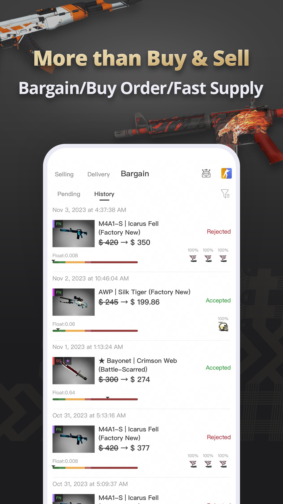 اسکرین شات 4 برنامه BUFF Market - Trade CS2 Skins