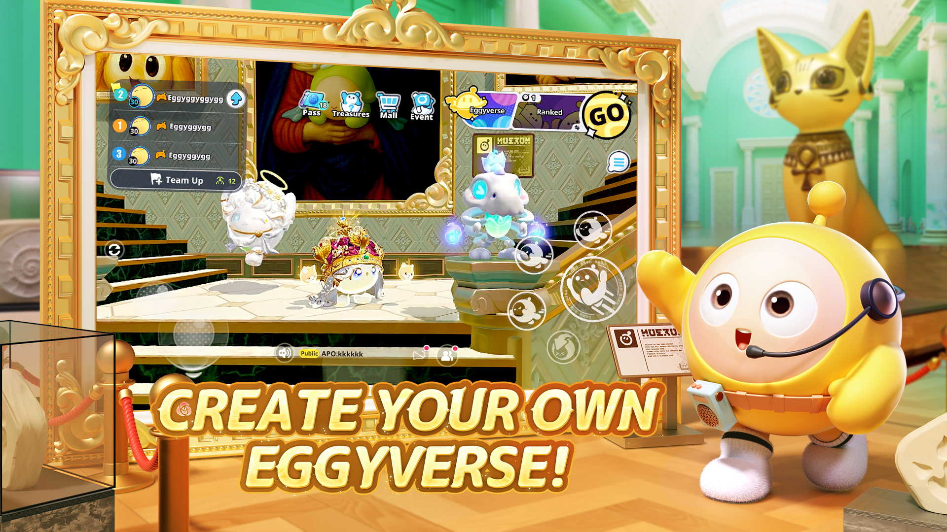 اسکرین شات 2 بازی Eggy Party: Trendy Party Game