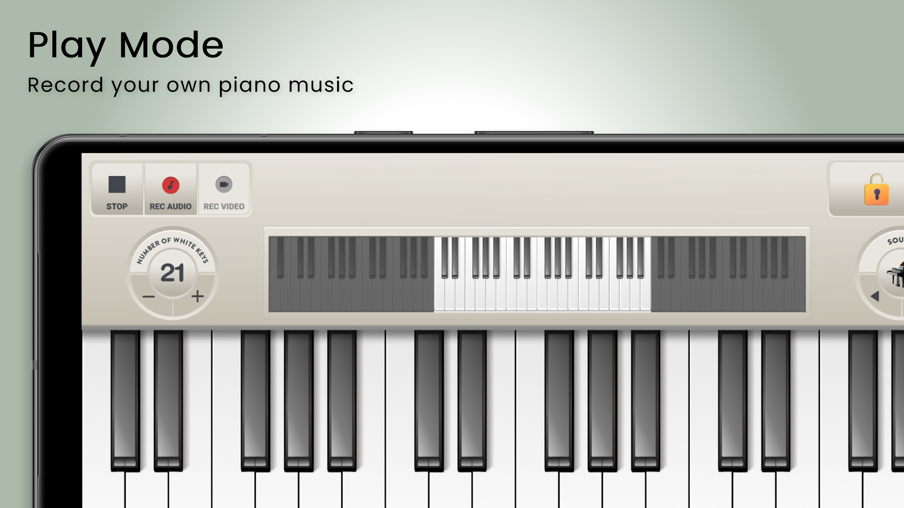 اسکرین شات 4 برنامه Virtual Piano Keyboard