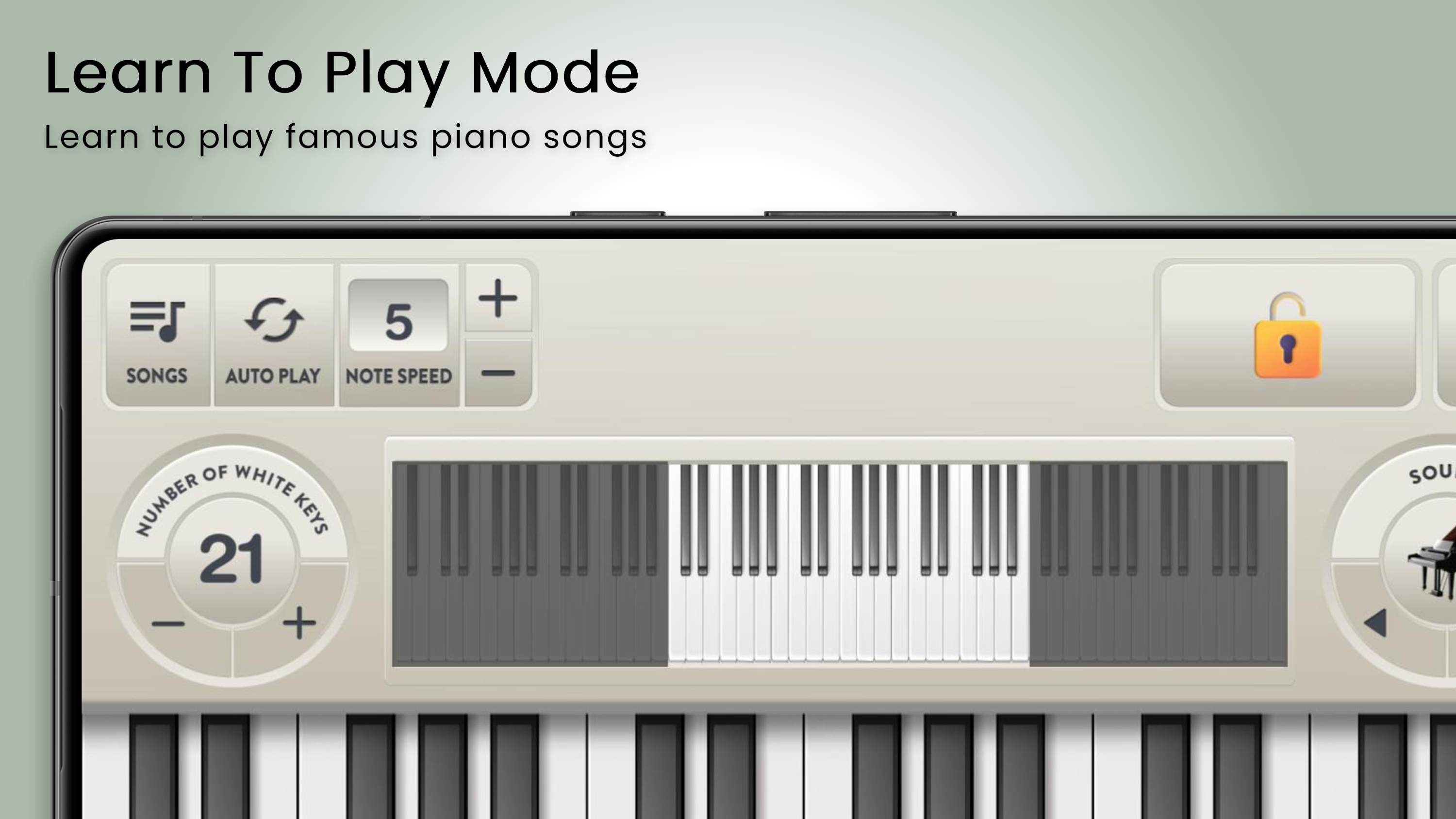 اسکرین شات 2 برنامه Virtual Piano Keyboard