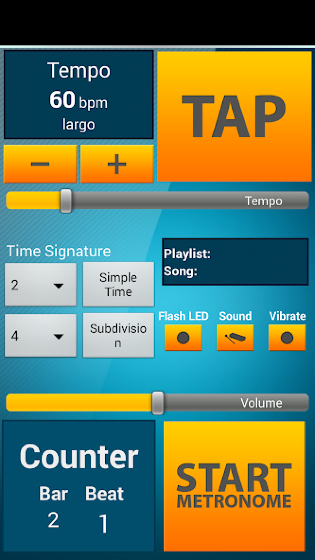 اسکرین شات 3 برنامه Metronome & Tuner