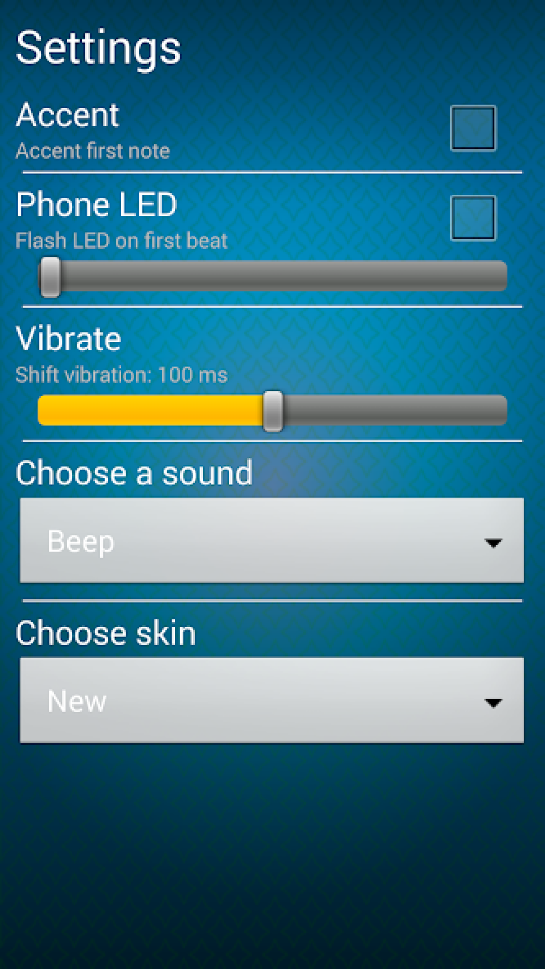 اسکرین شات 4 برنامه Metronome & Tuner