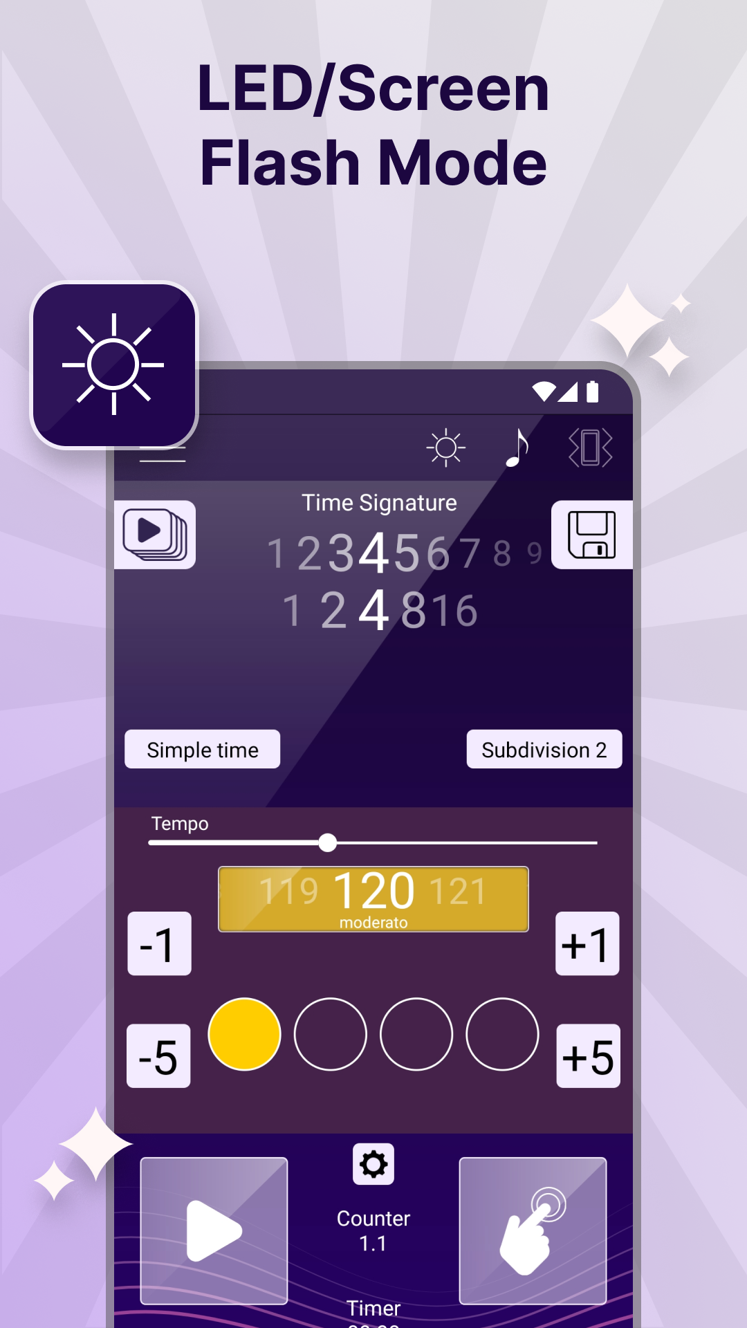 اسکرین شات 5 برنامه Perfect Metronome