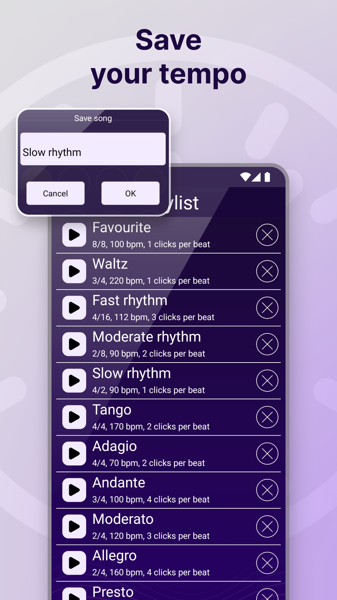 اسکرین شات 6 برنامه Perfect Metronome