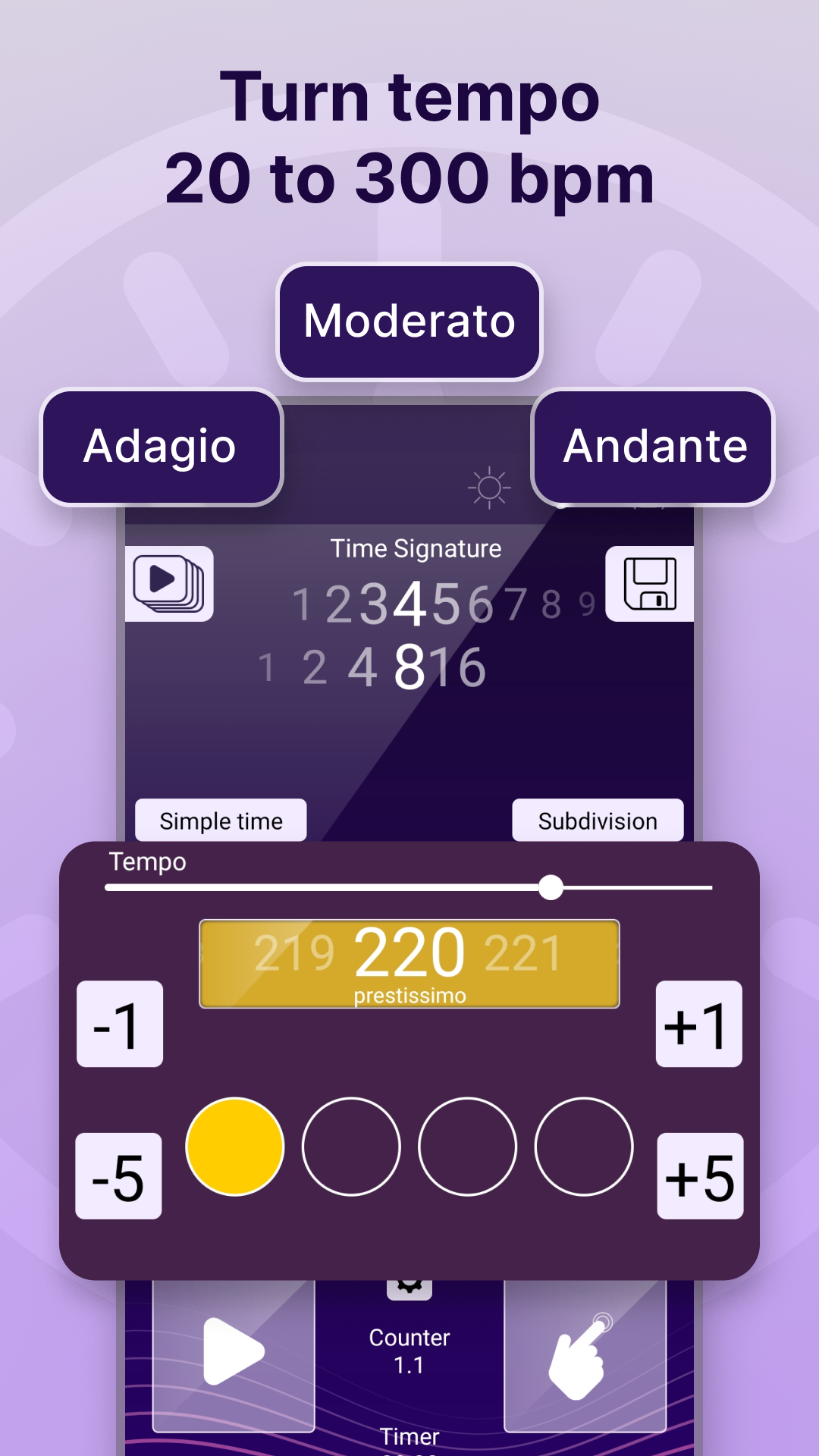 اسکرین شات 7 برنامه Perfect Metronome