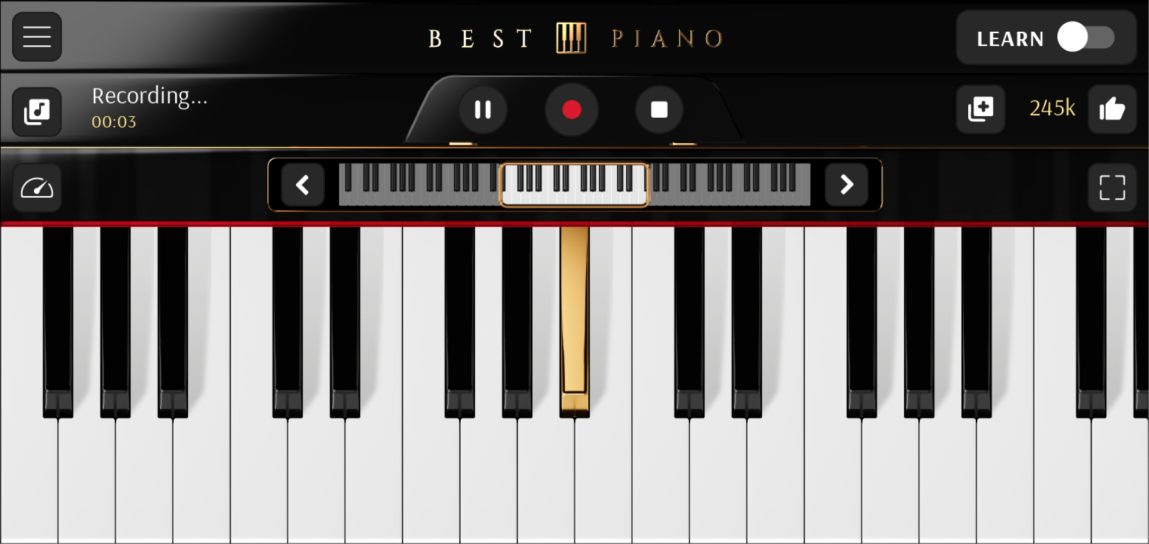 اسکرین شات 4 برنامه Piano: Learn & Play Songs