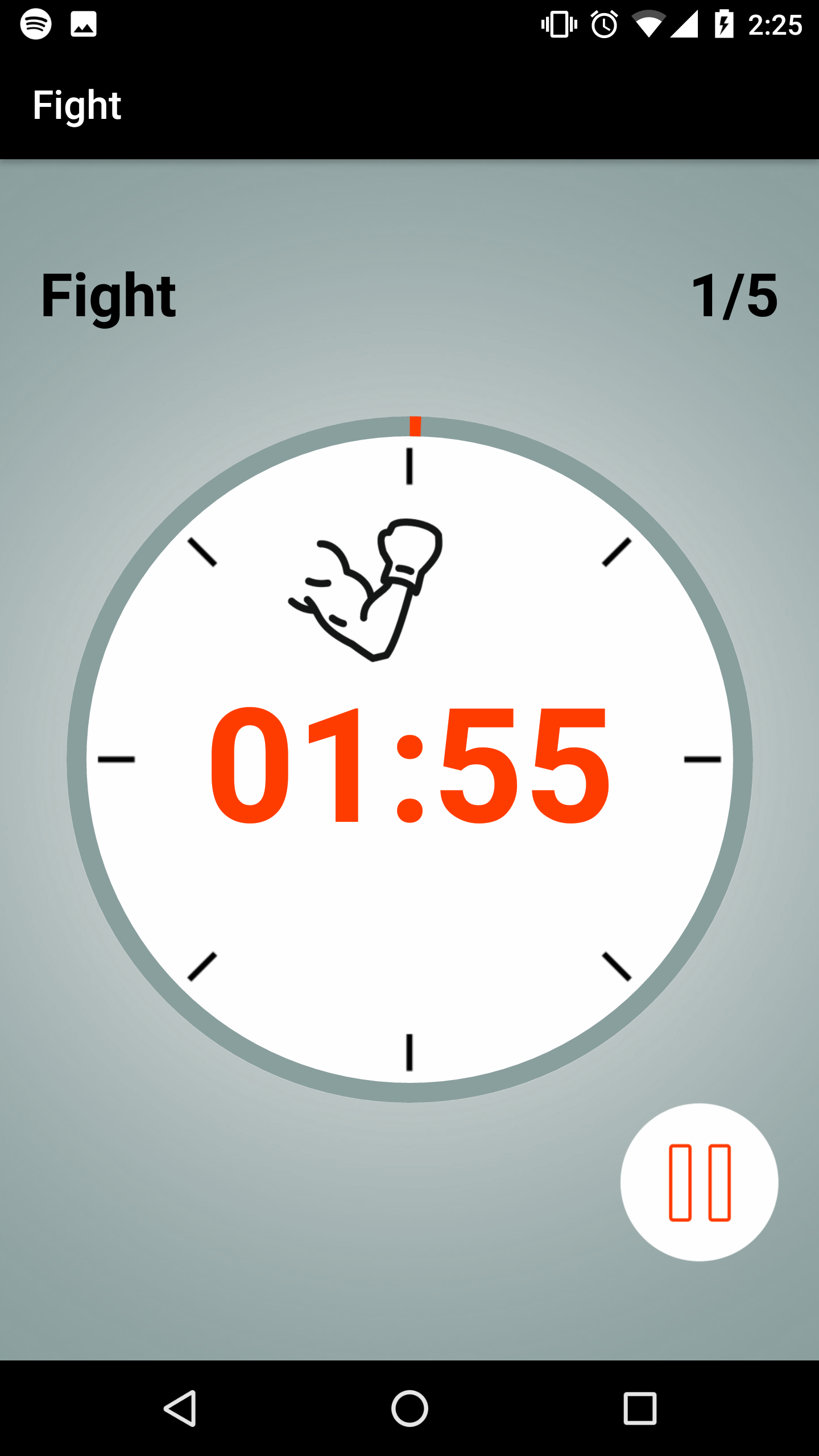 اسکرین شات 1 برنامه Boxing Round Interval Timer