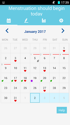اسکرین شات 5 برنامه Period Tracker & Fertile days