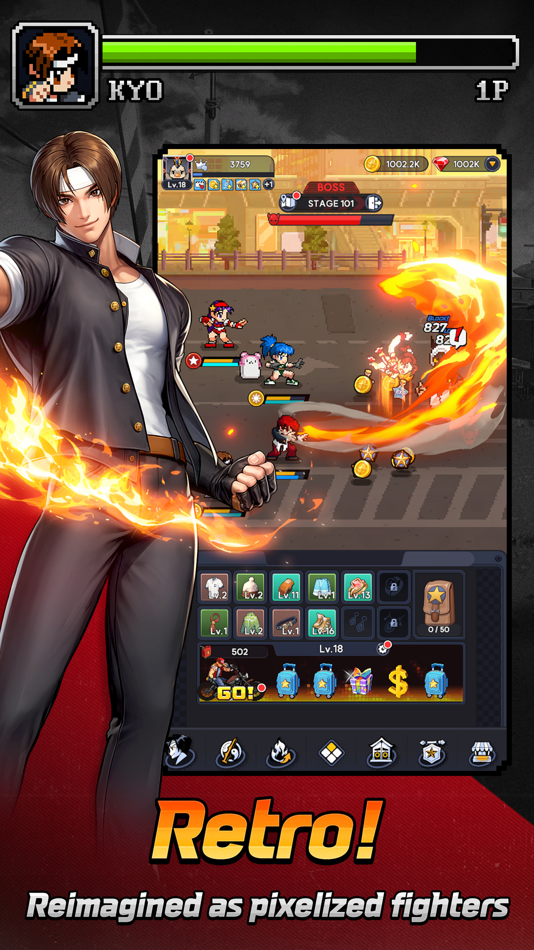 اسکرین شات 1 بازی THE KING OF FIGHTERS AFK