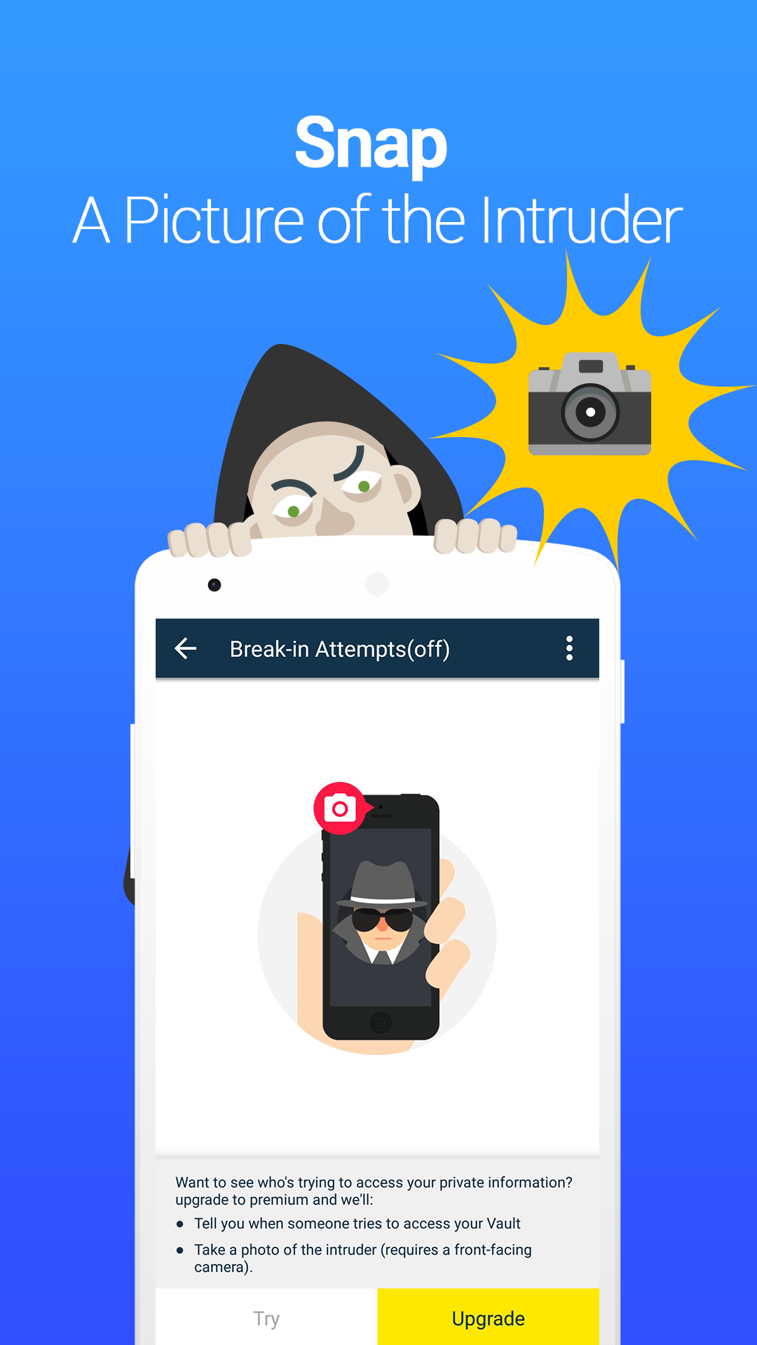 اسکرین شات 4 برنامه Vault - Hide Pics, App Lock