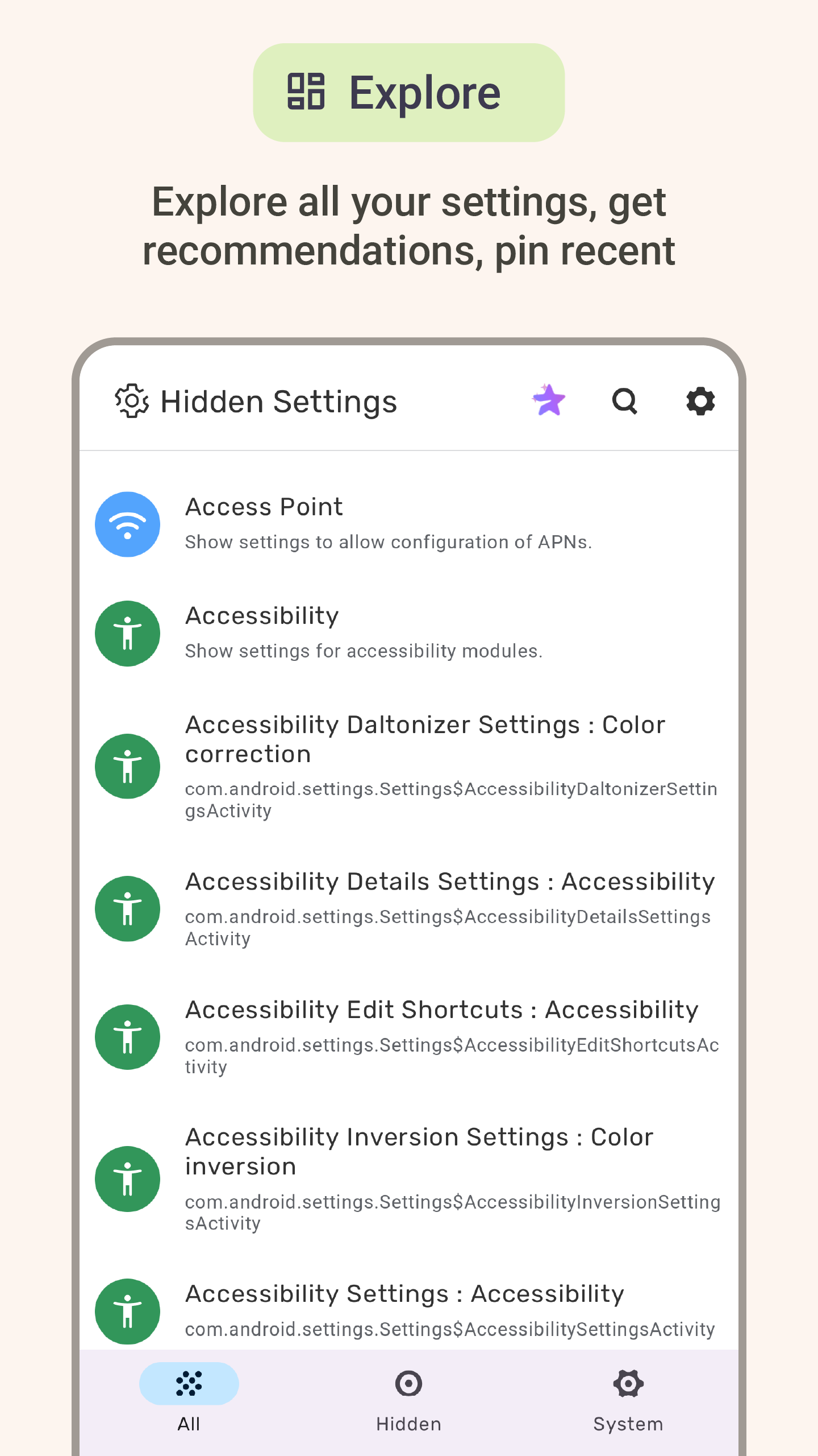 اسکرین شات 3 برنامه Settings: All Quick Access